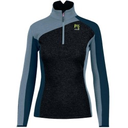 Varm trøye for kvinner Karpos Federa Half-Zip W Fleece Vulcan/Vårlys/midnatt